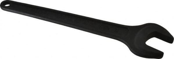 Facom - 38mm Standard Service Open End Wrench - 12-19/32" OAL, Single End, Black Finish, 15° Head Angle - Benchmark Tooling