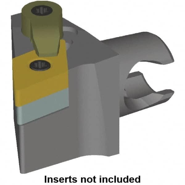 Kennametal - Right Hand Cut, Size KM25, DN.. Insert Compatiblity, Modular Turning & Profiling Cutting Unit Head - 16mm Ctr to Cutting Edge, 30mm Head Length, Series KM Mini - Benchmark Tooling