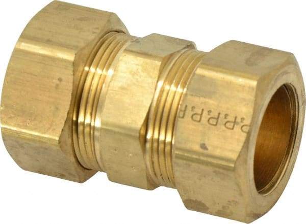 Parker - 7/8" OD, Brass Union - 75 Max Working psi, -65 to 250°F, Comp x Comp Ends - Benchmark Tooling