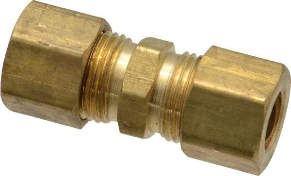 Parker - 5/16" OD, Brass Union - 300 Max Working psi, -65 to 250°F, Comp x Comp Ends - Benchmark Tooling