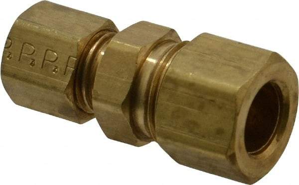 Parker - 3/8 x 1/4" OD, Brass Reducer - -65 to 250°F, Comp x Comp Ends - Benchmark Tooling