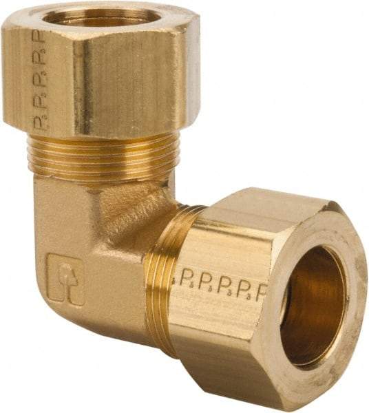 Parker - 3/4" OD, Brass Union Elbow - 100 Max Working psi, -65 to 250°F, Comp x Comp Ends - Benchmark Tooling