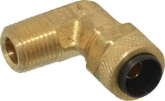 Parker - 5/16" OD, Brass Male Elbow - 150 Max Working psi, 0 to 150°F, Comp x MNPT Ends - Benchmark Tooling