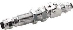 Parker - 1/4" OD, Single End Shutoff Coup - 150 Max Working psi, 0 to 150°F, - Benchmark Tooling