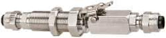 Parker - 1/4" OD, Double End Shutoff Coup - 150 Max Working psi, 0 to 150°F, - Benchmark Tooling