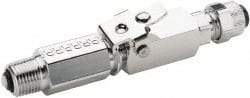 Parker - 3/8" OD, Double End Shutoff Pipe - 150 Max Working psi, 0 to 150°F, - Benchmark Tooling