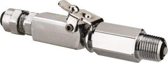 Parker - 1/4" OD, Double End Shutoff Pipe - 150 Max Working psi, 0 to 150°F, - Benchmark Tooling