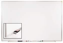 Ghent - 36-1/2" High x 48-1/2" Wide Porcelain on Steel Magnetic Marker Board - Aluminum Frame, 1.88" Deep - Benchmark Tooling