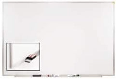 Ghent - 24" High x 36" Wide Porcelain on Steel Magnetic Marker Board - Aluminum Frame, 1.88" Deep - Benchmark Tooling