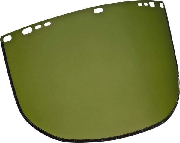 Jackson Safety - Green Acetate Face Shield - 9" High x 15-1/2" Wide x 1.01mm Thick, Compatible with Jackson 170-B Headgear - Benchmark Tooling