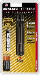 Mag-Lite - LED Bulb, 200 Lumens, Industrial/Tactical Flashlight - Black Aluminum Body, 3 AAA Alkaline Batteries Included - Benchmark Tooling