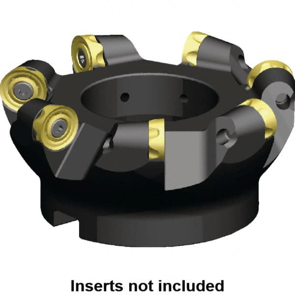 Kennametal - 63.5mm Cut Diam, 9.53mm Max Depth, 3/4" Arbor Hole, 4 Inserts, RCGX 64.. Insert Style, Indexable Copy Face Mill - KSRM Cutter Style, 17,000 Max RPM, 2 High, Through Coolant, Series Beyond Blast KSRM - Benchmark Tooling