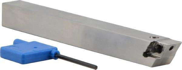 Iscar - PDAC, Right Hand Cut, 5/8" Shank Height x 5/8" Shank Width, Neutral Rake Indexable Turning Toolholder - 5.9" OAL, DC..3 Insert Compatibility, Series Isoturn - Benchmark Tooling