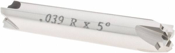 Value Collection - Corner Rounding End Mills - .039 R X 5 DEG CARB CREM, DE, 4 FL - Benchmark Tooling