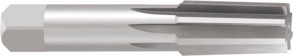Emuge - 1/4" Pipe, 0.4055" Small End Diam, 0.4331" Straight Shank, 27mm Flute, Taper Pipe Reamer - Benchmark Tooling