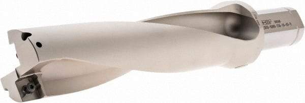 Iscar - 8" Max Drill Depth, 4xD, 2" Diam, Indexable Insert Drill - 1-1/2" Shank Diam, Whistle Notch Shank - Benchmark Tooling