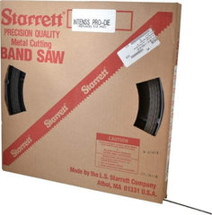 Starrett - 1/4" x 100' x 0.025" Bi-Metal Band Saw Blade Coil Stock - 14 to 18 TPI, Toothed Edge, Straight Form, Wavy Set, No Rake Angle, Variable Pitch, Contour Cutting - Benchmark Tooling