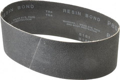 Made in USA - 3" Wide x 21" OAL, 80 Grit, Silicon Carbide Abrasive Belt - Silicon Carbide, Medium, Coated, X/Y Weighted Cloth Backing, Wet/Dry, Series S181 - Benchmark Tooling