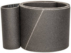 Made in USA - 4" Wide x 106" OAL, 80 Grit, Silicon Carbide Abrasive Belt - Silicon Carbide, Medium, Coated, X/Y Weighted Cloth Backing, Wet/Dry, Series S181 - Benchmark Tooling