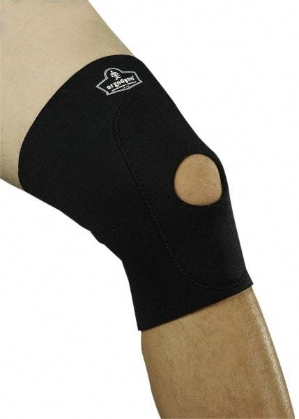 Ergodyne - Size XL Neoprene Knee Support - 16 to 18 Inch Fit, Slip On Style, Open Knee with Front Padding, Black - Benchmark Tooling