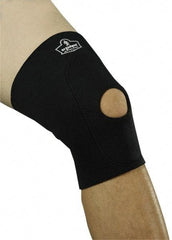 Ergodyne - Size XL Neoprene Knee Support - 16 to 18 Inch Fit, Slip On Style, Open Knee with Front Padding, Black - Benchmark Tooling