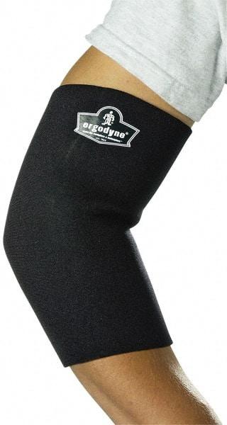 Ergodyne - Size S Neoprene Elbow Sleeve - 9 to 10 Inch, Adjustable Strap, Black - Benchmark Tooling