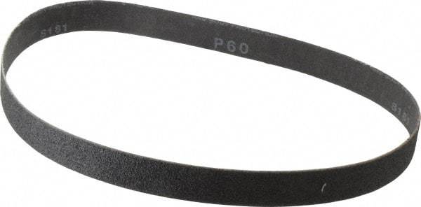 Made in USA - 1" Wide x 30" OAL, 60 Grit, Silicon Carbide Abrasive Belt - Silicon Carbide, Medium, Coated, X/Y Weighted Cloth Backing, Wet/Dry, Series S181 - Benchmark Tooling