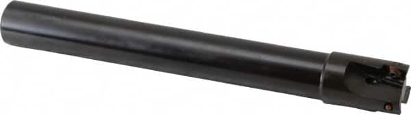 Kennametal - 7/8" Cut Diam, 0.396" Max Depth of Cut, 3/4" Shank Diam, 6.7" OAL, Indexable Square Shoulder End Mill - EC10.., EP10.. Inserts, Cylindrical Shank, 0° Lead Angle, Through Coolant - Benchmark Tooling