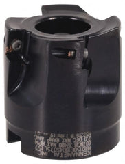 Kennametal - 4 Inserts, 1-1/2" Cut Diam, 3/4" Arbor Diam, 0.391" Max Depth of Cut, Indexable Square-Shoulder Face Mill - 0/90° Lead Angle, 1.575" High, EC10.., EP10.. Insert Compatibility, Series Mill 1-10 - Benchmark Tooling