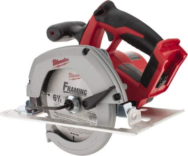 Milwaukee Tool - 18 Volt, 6-1/2" Blade, Cordless Circular Saw - 3,200 RPM, Lithium-Ion Batteries Not Included - Benchmark Tooling