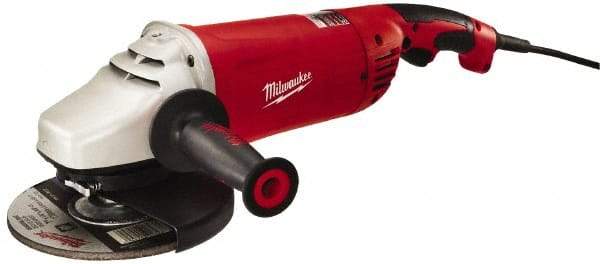 Milwaukee Tool - 7 & 9" Wheel Diam, 6,000 RPM, Corded Angle & Disc Grinder - 5/8-11 Spindle, 120 Volts, 15 Amps, Front Exhaust - Benchmark Tooling