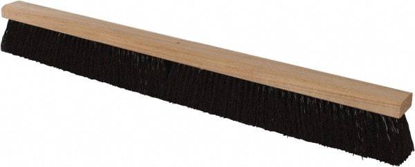 PRO-SOURCE - 36" Heavy Duty Polypropylene Push Broom - 3-1/4" Bristle Length, Wood Block, Bolt-On Handle Connection, Handle Sold Separately - Benchmark Tooling