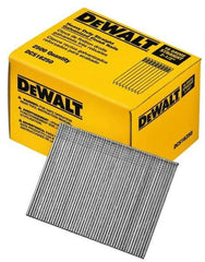 DeWALT - 16 Gauge 2-1/2" Long Finishing Nails for Power Nailers - Grade 2 Steel, Galvanized Finish, Straight Stick Collation - Benchmark Tooling