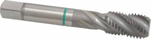 Guhring - M16x2.00 Metric Coarse 4 Flute 6H Modified Bottoming Spiral Flute Tap - Cobalt, Bright Finish, 3-13/16" OAL, Right Hand Flute, Right Hand Thread, Series 3918 - Benchmark Tooling