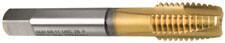 Guhring - #12-28 UNF, 3 Flute, TiN Finish, Cobalt Spiral Point Tap - Plug Chamfer, Right Hand Thread, 2.382" OAL, 0.63" Thread Length, 0.22" Shank Diam, 2B Class of Fit, Series 3929 - Exact Industrial Supply