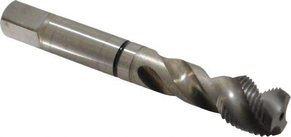 Guhring - 5/8-18 UNF 3 Flute 2B Modified Bottoming Spiral Flute Tap - Cobalt, Bright Finish, 3.811" OAL, Right Hand Flute, Right Hand Thread, Series 3932 - Benchmark Tooling