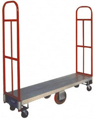 Win-Holt - 2,000 Lb Capacity Aluminum Warehouse Truck - Aluminum Tubular Deck, 22" OAW - Benchmark Tooling