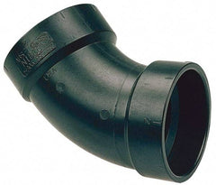 NIBCO - 4", ABS Drain, Waste & Vent Pipe 45 Elbow - Hub x Hub - Benchmark Tooling
