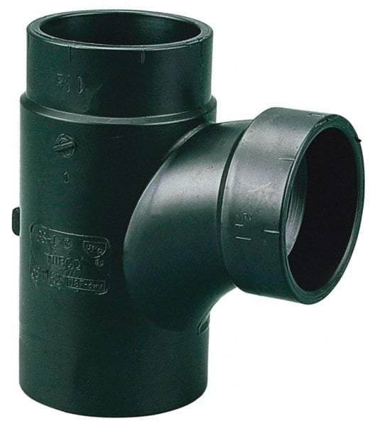 NIBCO - 3", ABS Drain, Waste & Vent Pipe Sanitary Street Tee - Spig x Hub x Hub - Benchmark Tooling