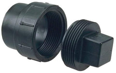NIBCO - 6", ABS Drain, Waste & Vent Pipe Cleanout Adapter - Spig x CO with Plug - Benchmark Tooling