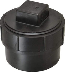 NIBCO - 4", ABS Drain, Waste & Vent Pipe Cleanout Adapter - Spig x CO with Plug - Benchmark Tooling