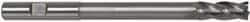 Hertel - 3/4", 2" LOC, 3/4" Shank Diam, 8-1/4" OAL, 4 Flute, High Speed Steel Square End Mill - Single End, TiN Finish, Right Hand Cut - Benchmark Tooling