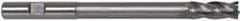 Hertel - 3/4", 2" LOC, 3/4" Shank Diam, 8-1/4" OAL, 4 Flute, High Speed Steel Square End Mill - Single End, TiN Finish, Right Hand Cut - Benchmark Tooling
