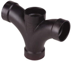 NIBCO - 3", ABS Drain, Waste & Vent Pipe Double Fixture Tee - All Hub - Benchmark Tooling