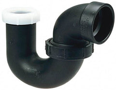 NIBCO - 1-1/4", ABS Drain, Waste & Vent Pipe P Trap with Union - Hub x SJ - Benchmark Tooling