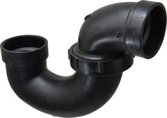 NIBCO - 2", ABS Drain, Waste & Vent Pipe P Trap with Union - Hub x Hub - Benchmark Tooling