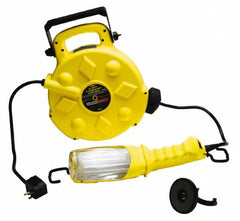 Bayco - 120 Volt, 26 Watt, Electric, Fluorescent Portable Handheld Work Light - 50' Cord, 1 Head, 1,800 Lumens, Polypropylene, 384mm Long x 351mm Wide x 135mm High - Benchmark Tooling