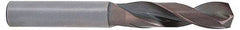 Accupro - #55 140° Solid Carbide Jobber Drill - AlTiN Finish, Right Hand Cut, Spiral Flute, Straight Shank, 1-1/2" OAL, Notched Point - Benchmark Tooling