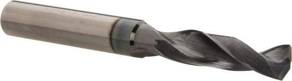 Accupro - 9/32" 140° Solid Carbide Jobber Drill - AlTiN Finish, Right Hand Cut, Spiral Flute, Straight Shank, 3" OAL, Notched Point - Benchmark Tooling