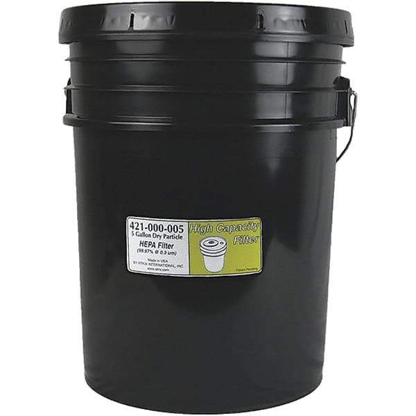 Atrix - High Capacity HEPA Filter Bucket - 5 Gal filter, HEPA (99.97% efficient @ .3 micron) - Benchmark Tooling